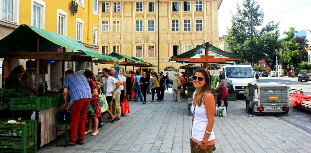 Farmers market at Wiltener Platzl